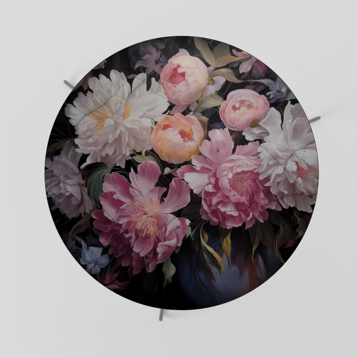 CRASHED PEONIES Konferenční stolek