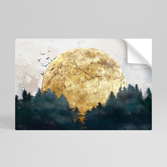RISING MOON Vodorovný samolepicí plakát