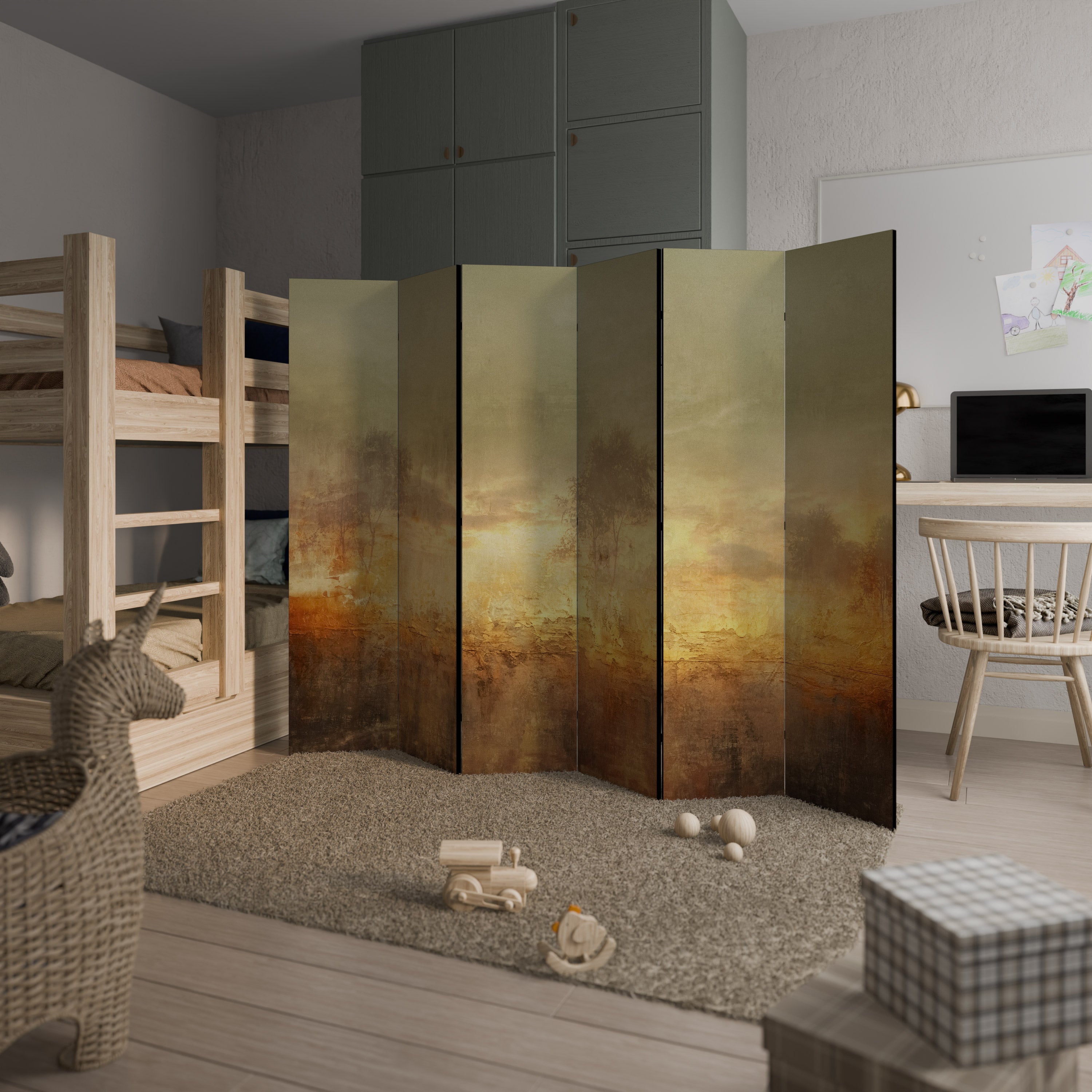 AMBER DREAMSCAPE 6dílný paraván