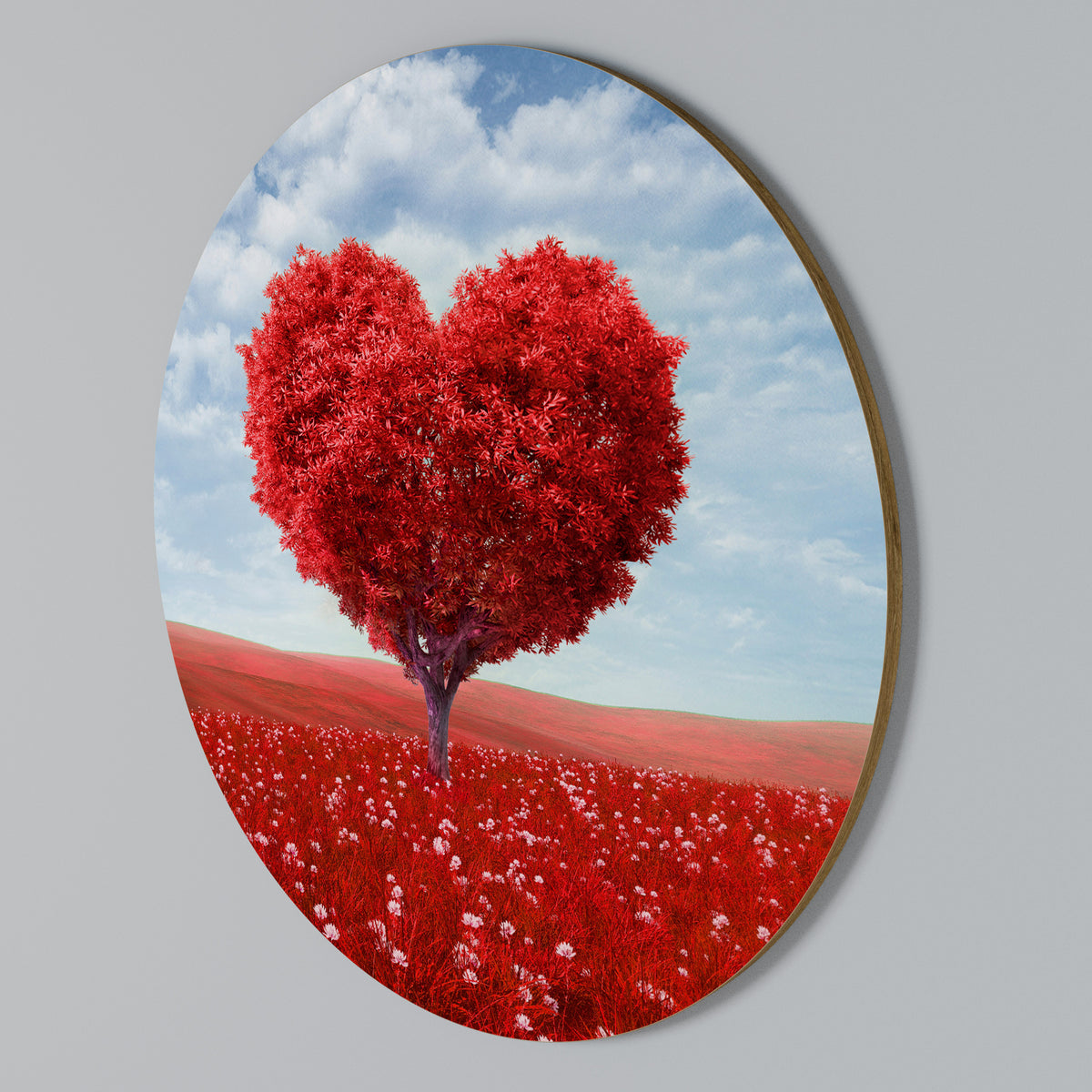 LOVE’S EMBRACE Kulatá nástěnná dekorace