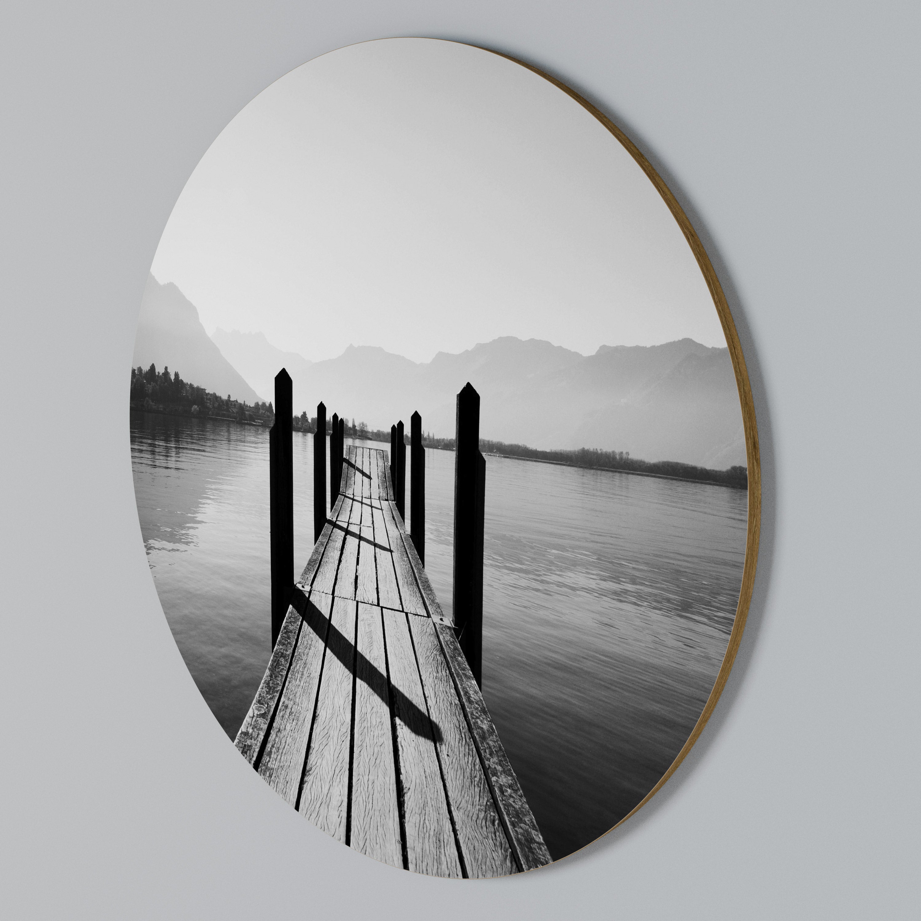 WALK INTO THE DEEP Round Wall Art