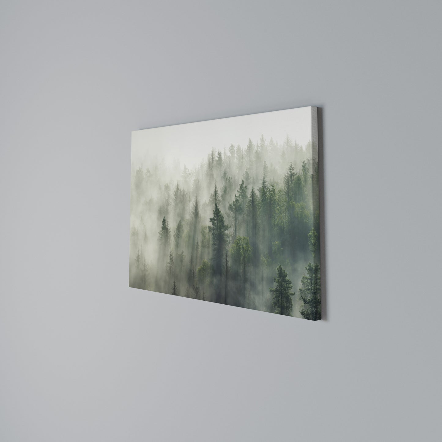 MISTY FOREST Horizontal Canvas Print