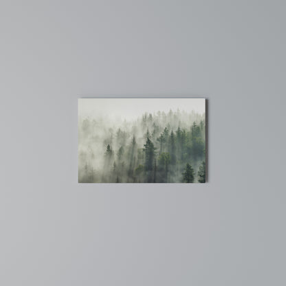 MISTY FOREST Horizontal Canvas Print