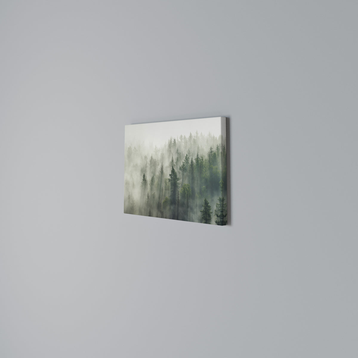MISTY FOREST Horizontal Canvas Print