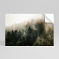MISTY HIGHLANDS Peel and Stick Horizontal Poster