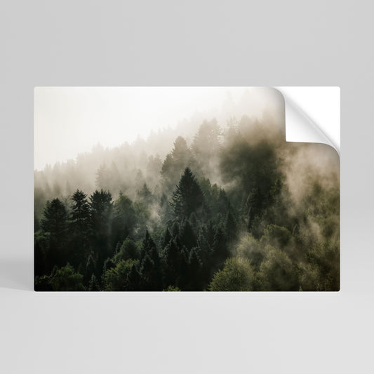 MISTY HIGHLANDS Vodorovný samolepicí plakát