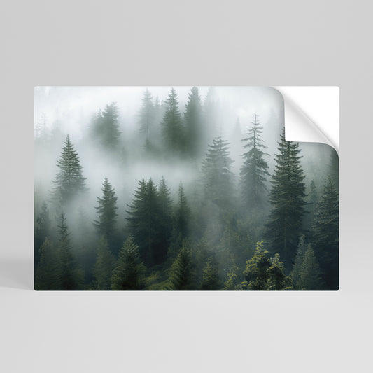 FOGGY CREST Vodorovný samolepicí plakát