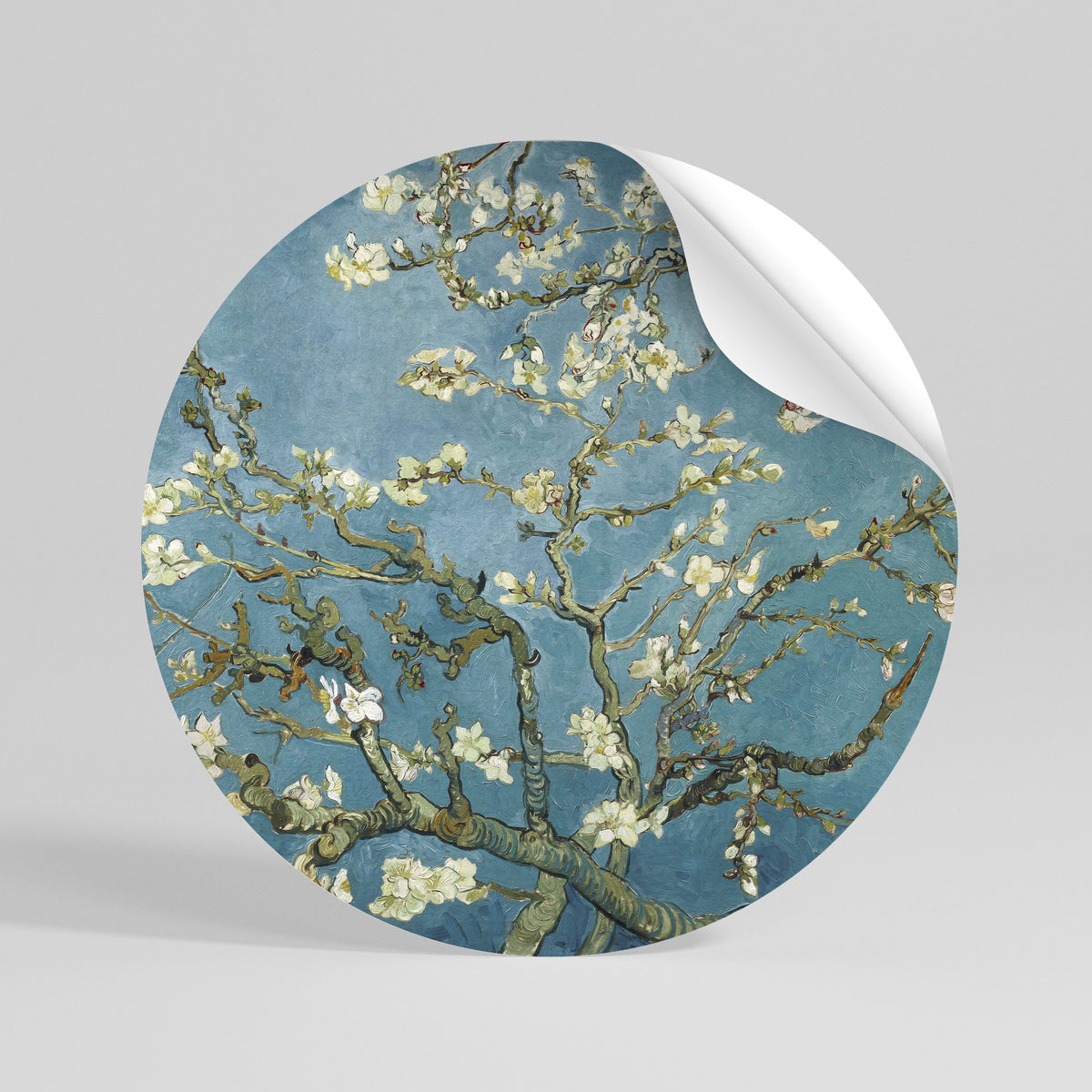 ALMOND BLOSSOM Kulatá samolepka