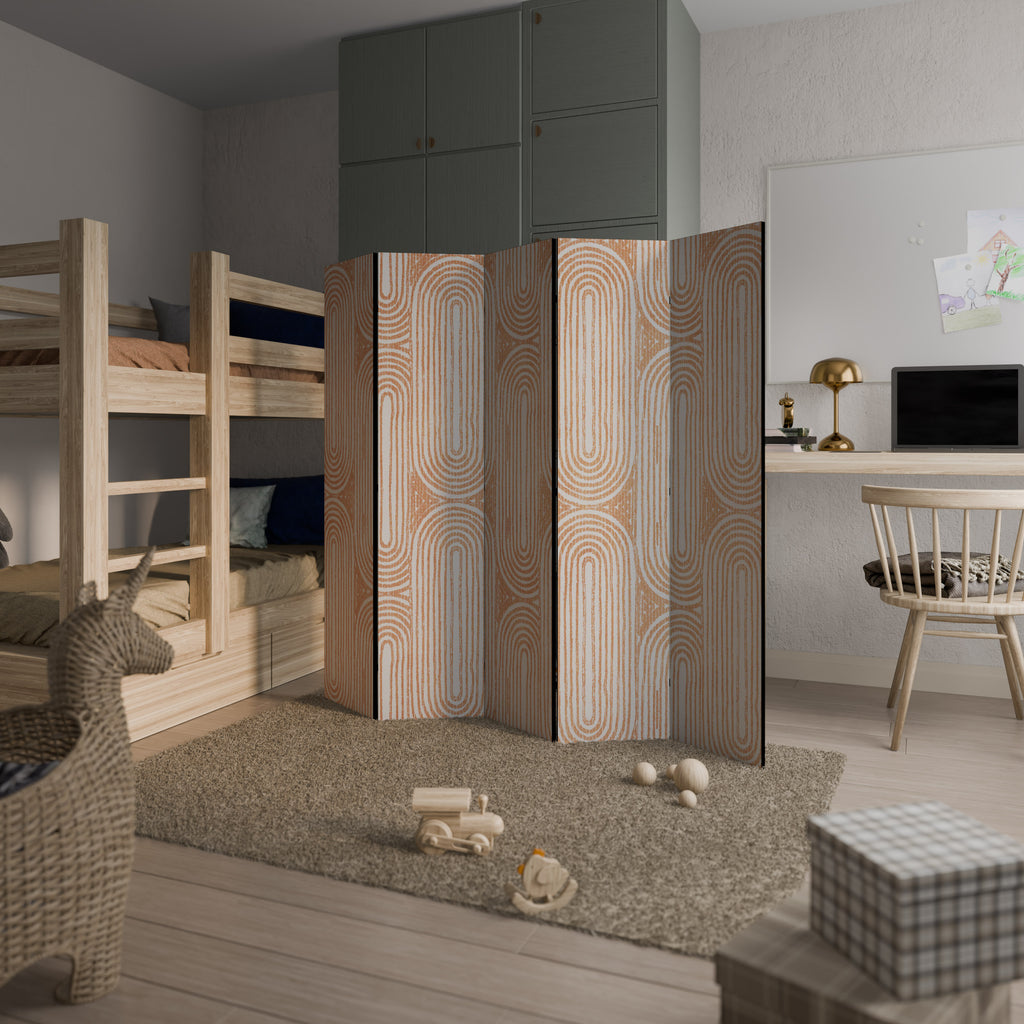 GEOMETRIC GLEAM 5-Panel Room Divider
