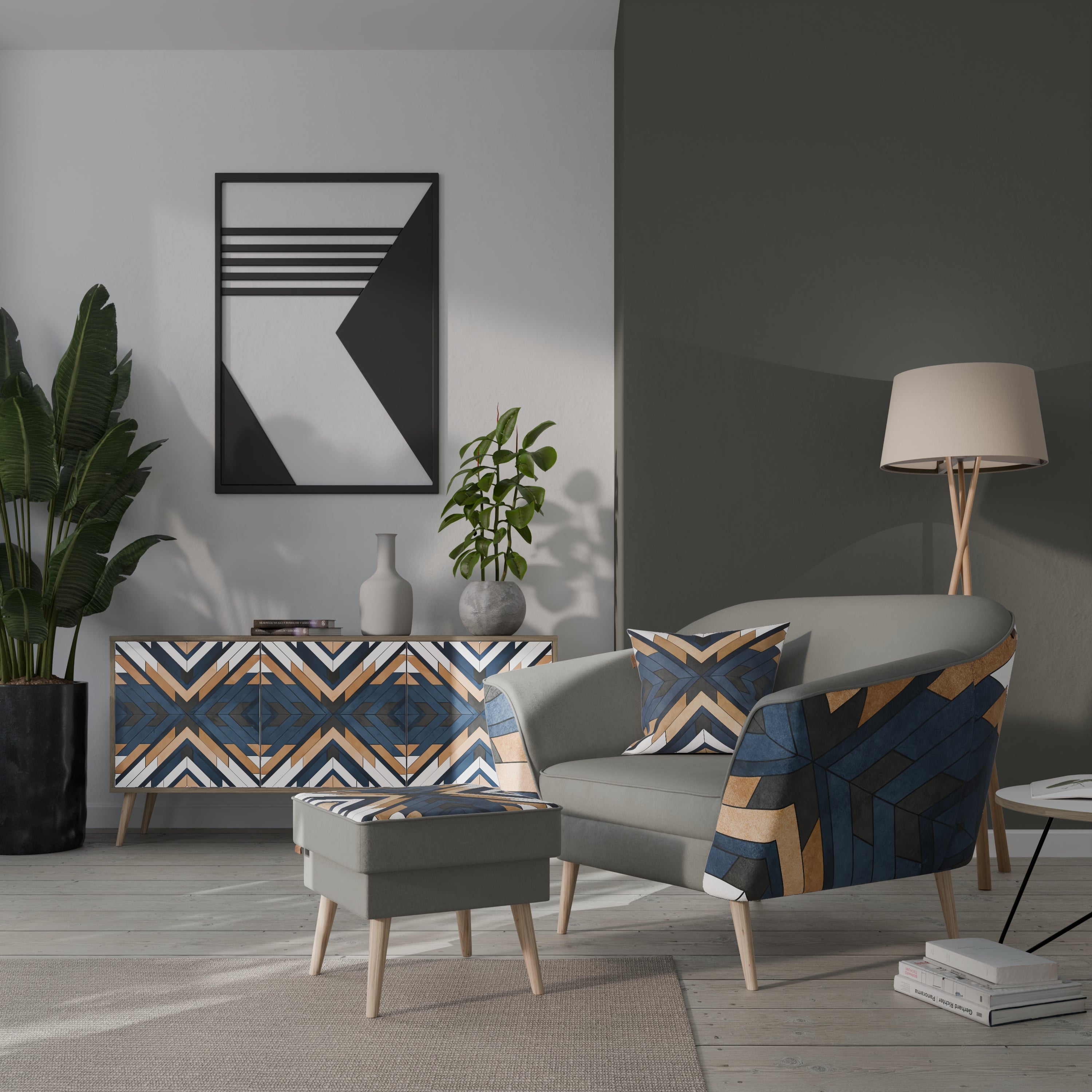 ARTFUL GEOMETRY AURORA Armchair