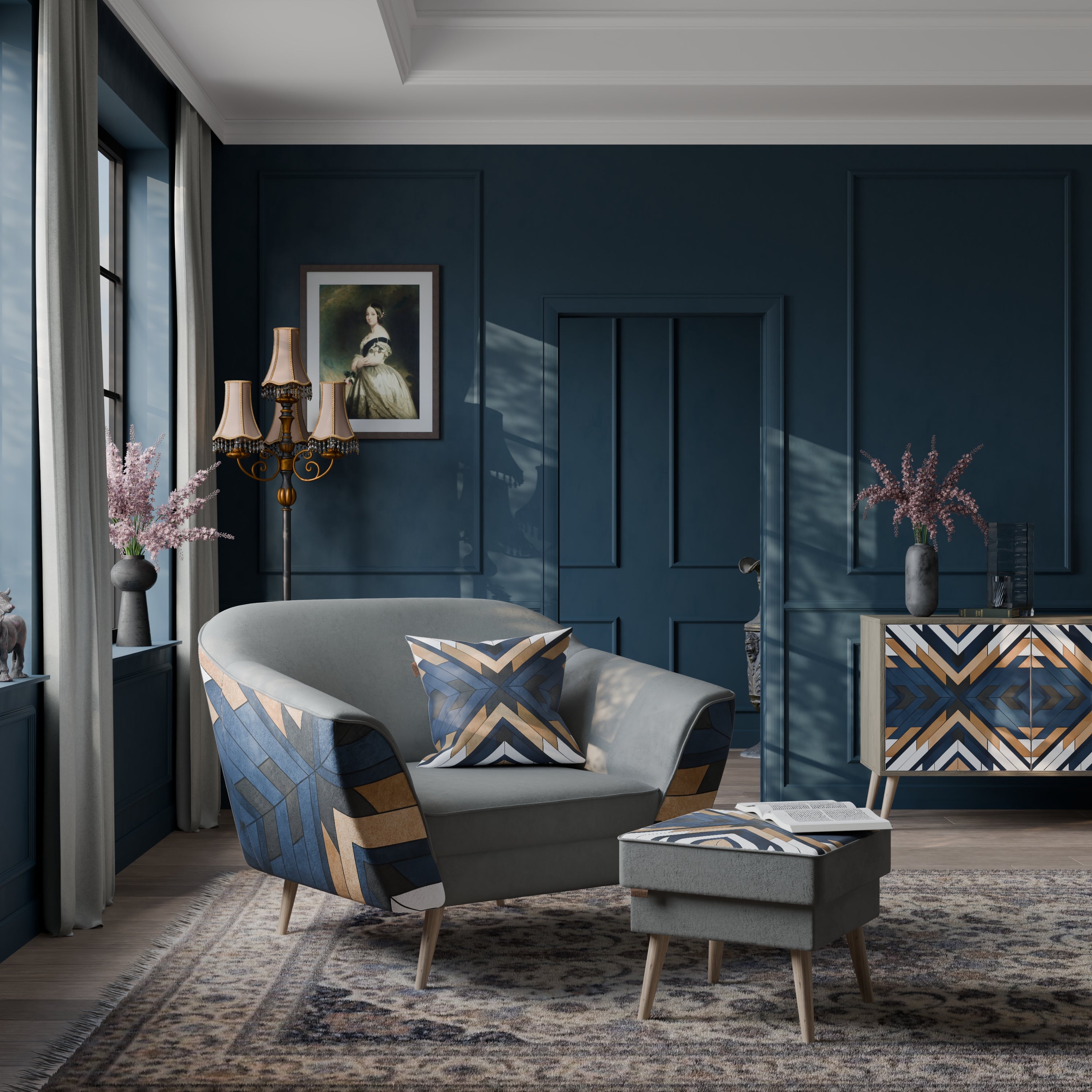 ARTFUL GEOMETRY AURORA Armchair