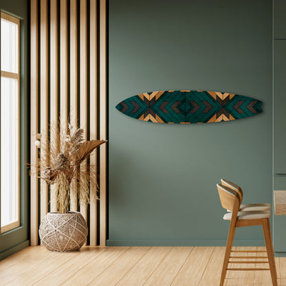 ARTISTIC GEOMETRY Dekorativní panel ve tvaru surfu