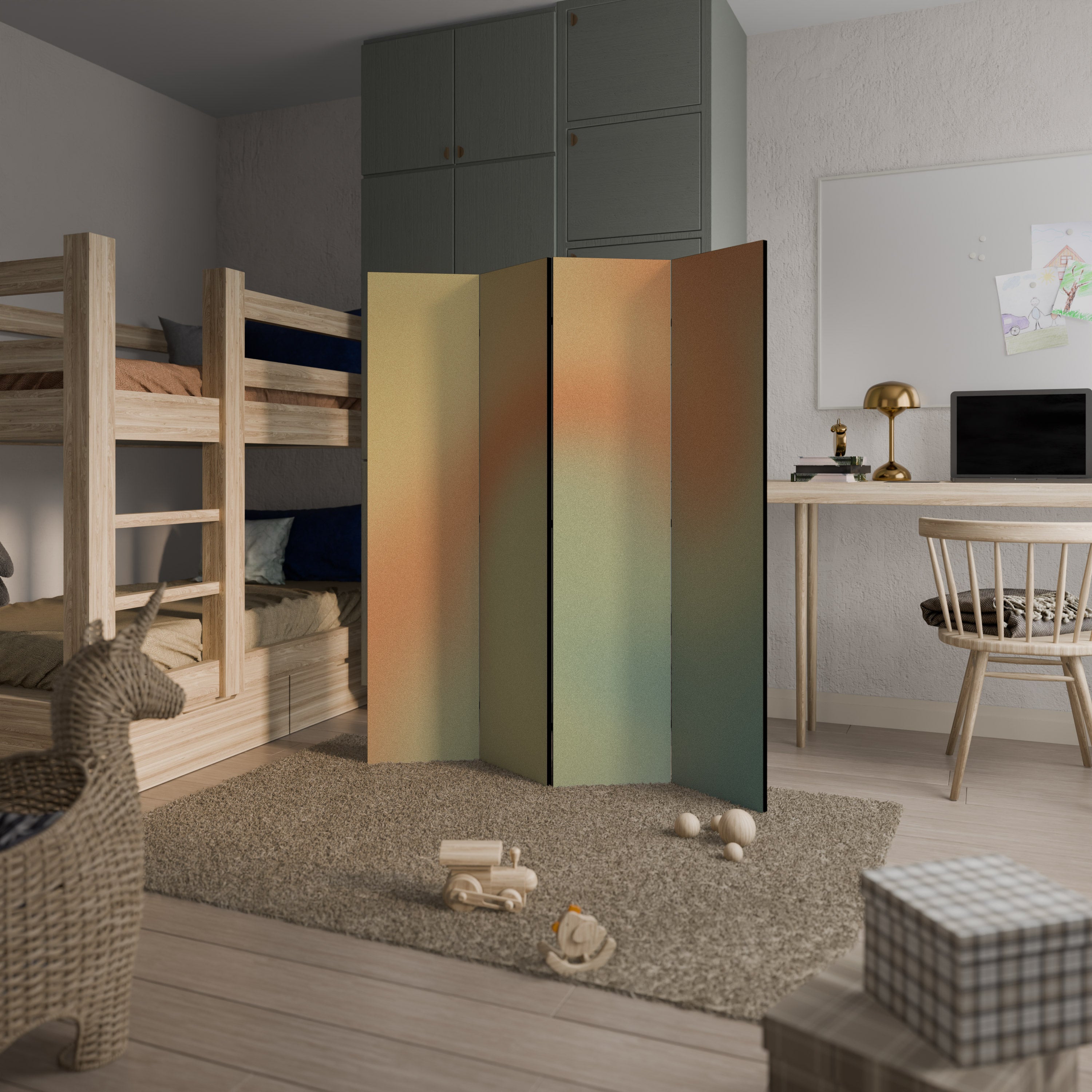 MIRAGE MELODIES 4dílný paraván