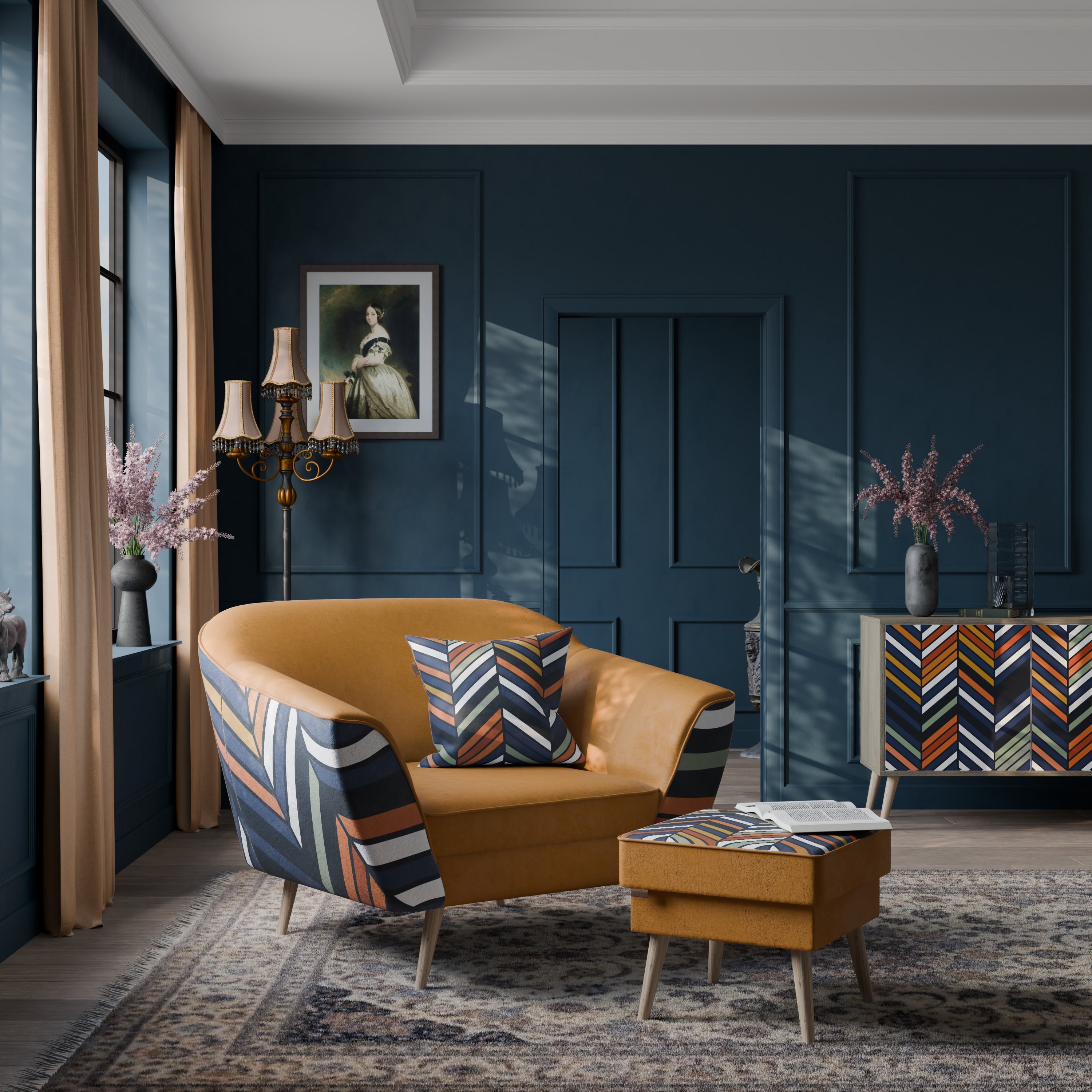 VIBRANT PATCHWORK AURORA Armchair