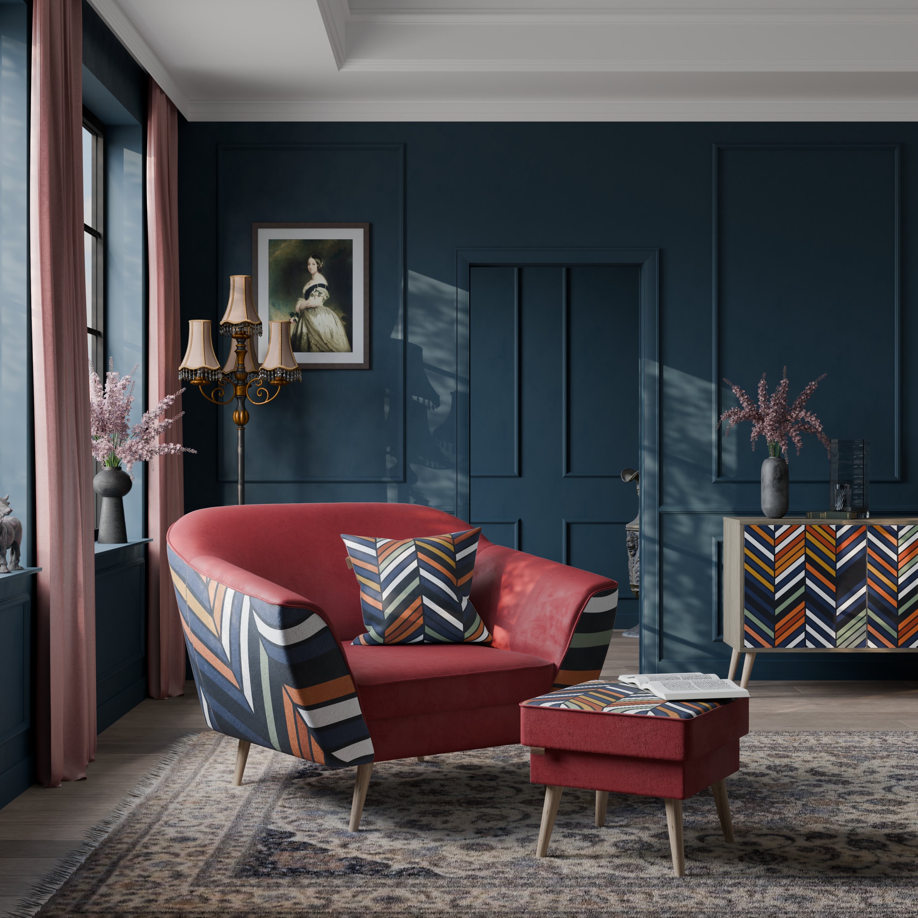 VIBRANT PATCHWORK AURORA Armchair