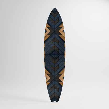 CRAFTY GEOMETRY Dekorativní panel ve tvaru surfu
