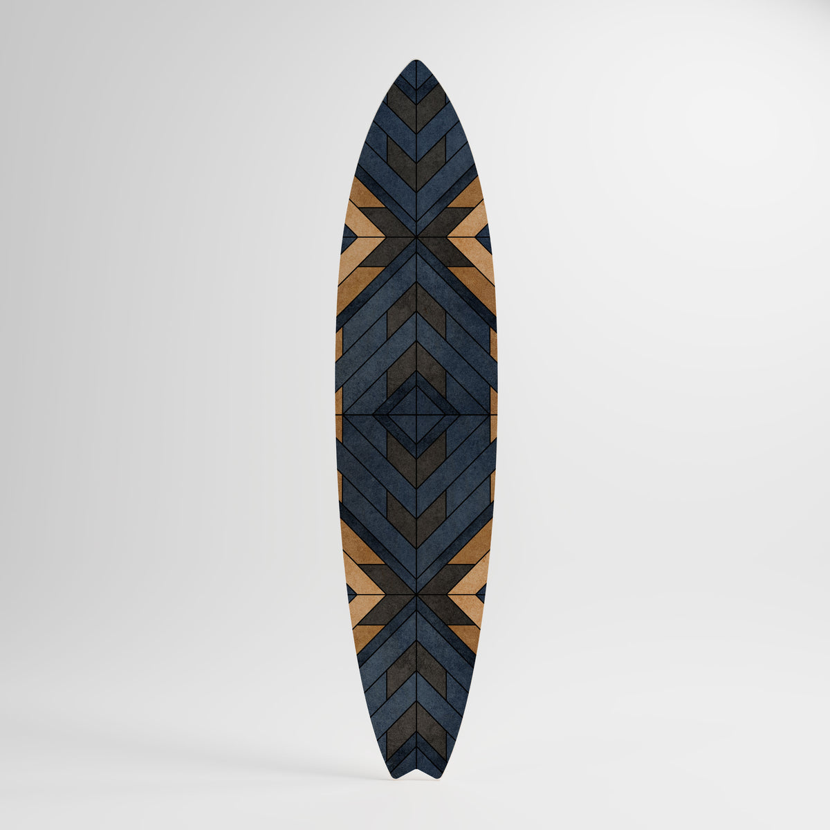 CRAFTY GEOMETRY Dekorativní panel ve tvaru surfu