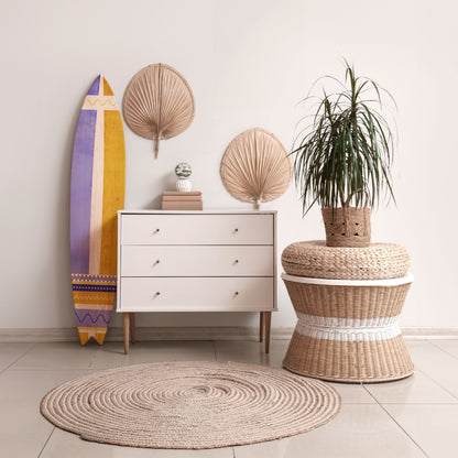 TROPICAL DREAM SHAPE Dekorativní panel ve tvaru surfu