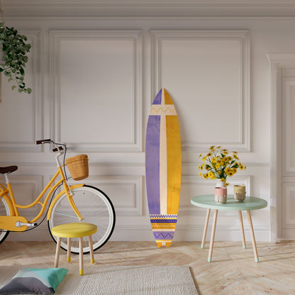 TROPICAL DREAM SHAPE Dekorativní panel ve tvaru surfu