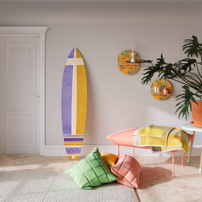 TROPICAL DREAM SHAPE Dekorativní panel ve tvaru surfu