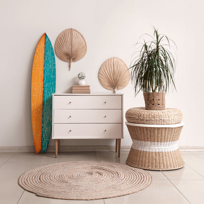 RUSTIC SHORE Dekorativní panel ve tvaru surfu