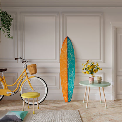 RUSTIC SHORE Dekorativní panel ve tvaru surfu