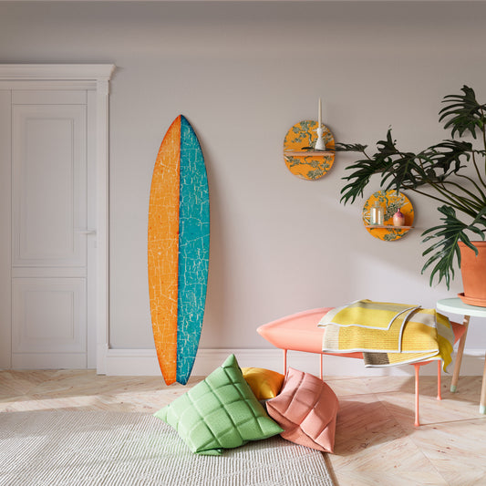 RUSTIC SHORE Dekorativní panel ve tvaru surfu