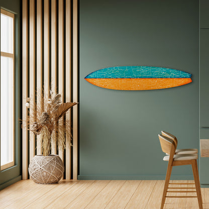 RUSTIC SHORE Dekorativní panel ve tvaru surfu