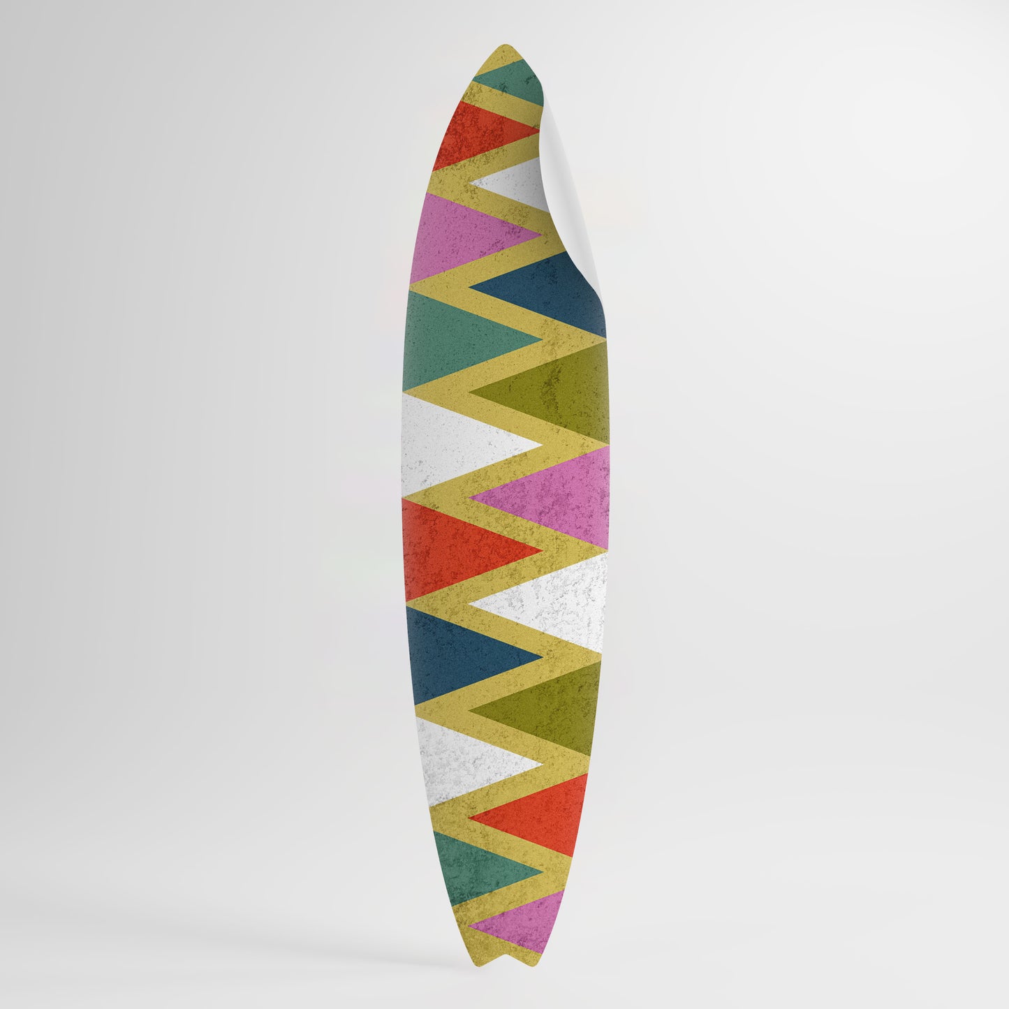 COLORFUL TRIANGLES Samolepka ve tvaru surfu