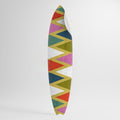 COLORFUL TRIANGLES Samolepka ve tvaru surfu