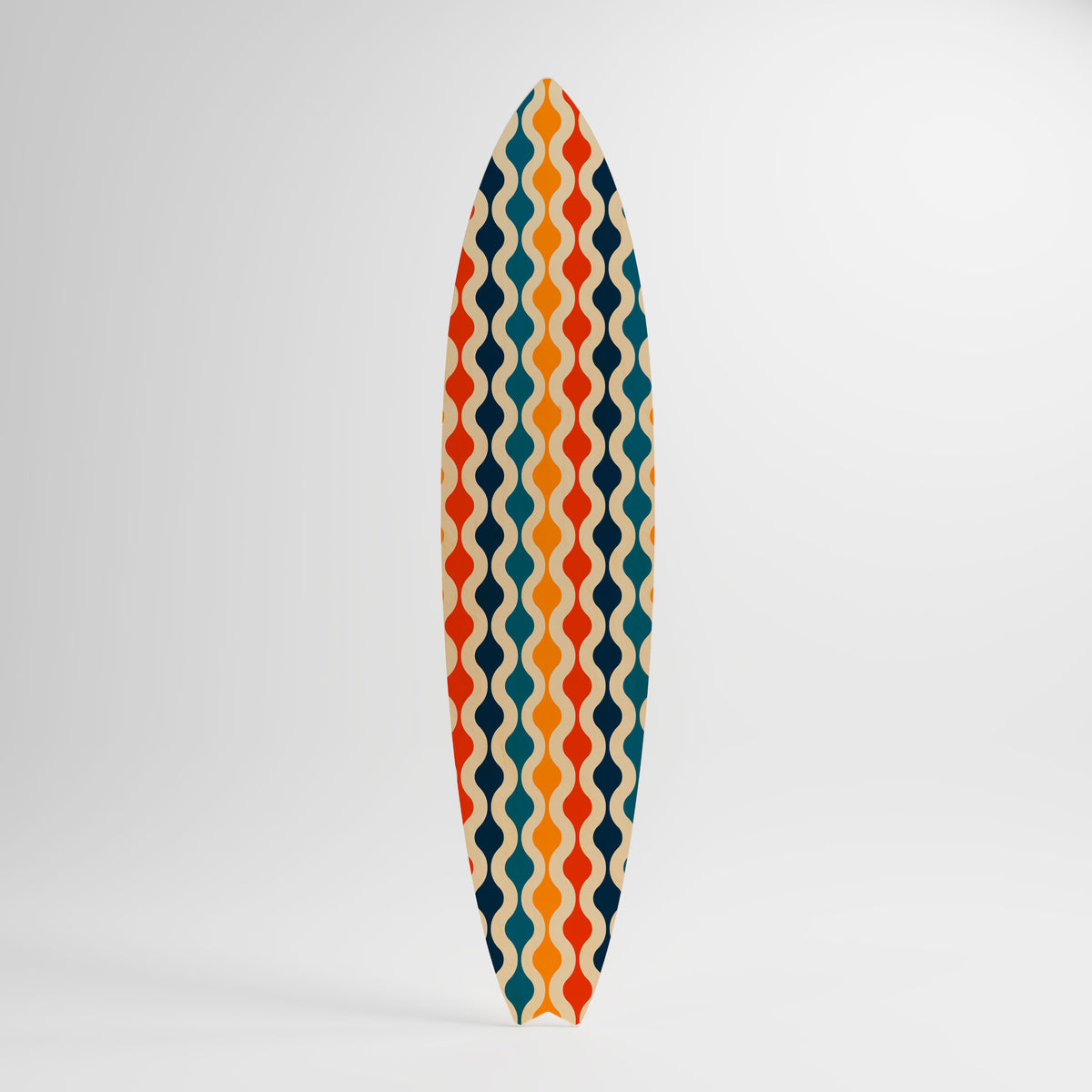COLORFUL NOSTALGIA Dekorativní panel ve tvaru surfu