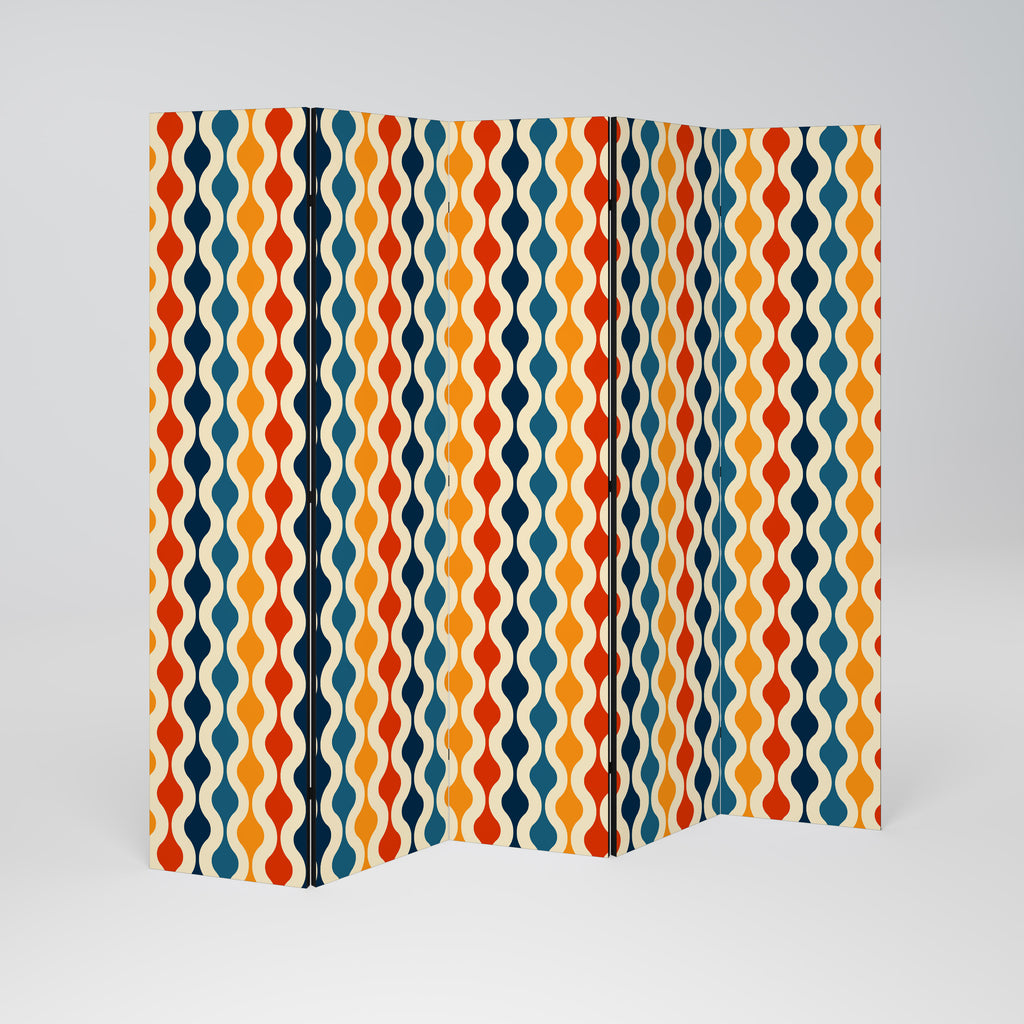 COLORFUL NOSTALGIA 5-Panel Room Divider
