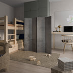 CONCRETE WALL 4dílný paraván