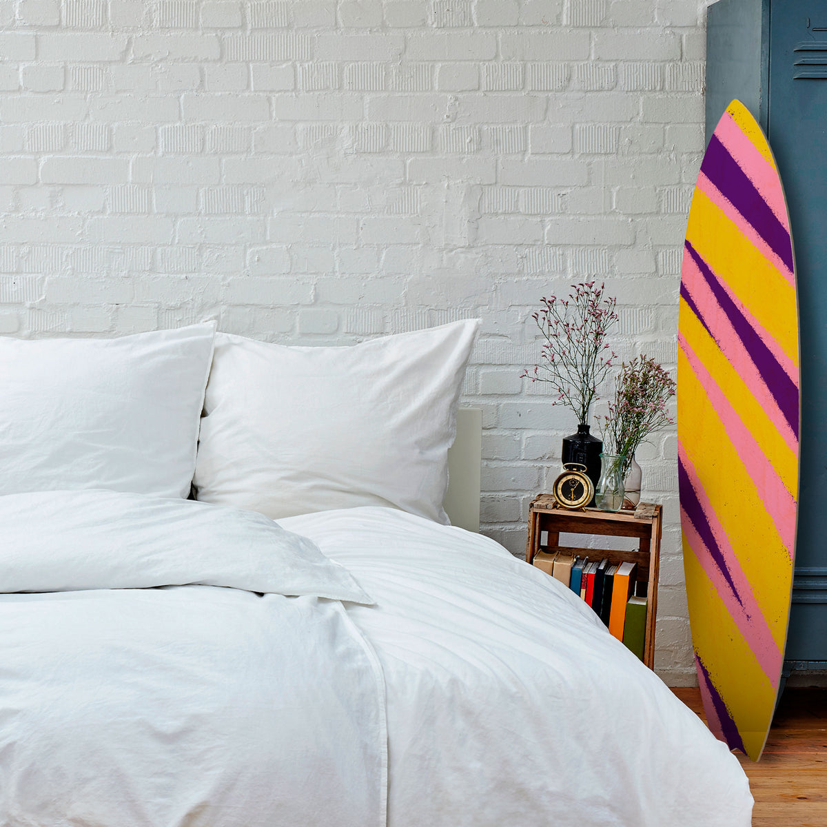 DREAMS COME TRUE Dekorativní panel ve tvaru surfu