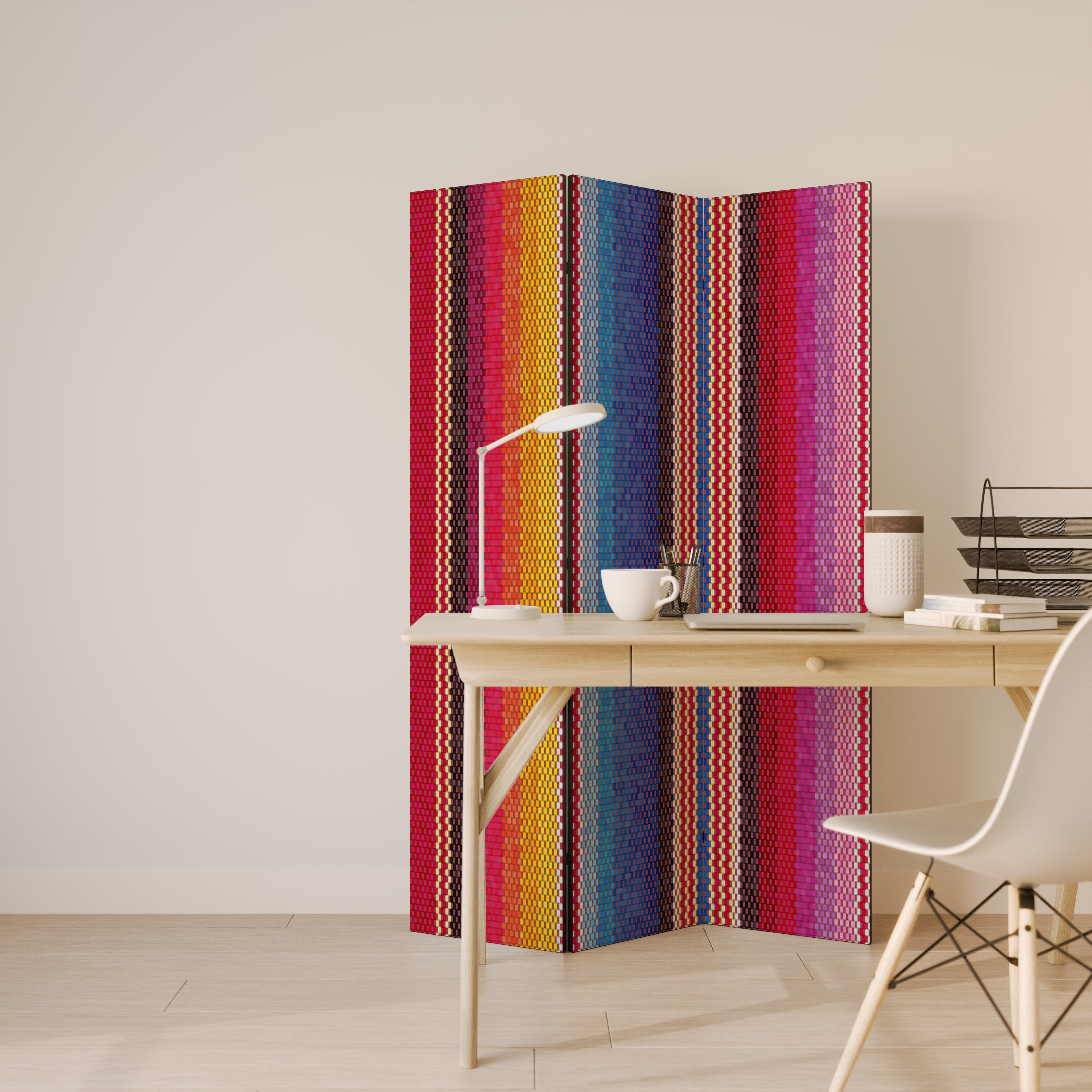 ETHNIC MEXICAN 3-Panel Room Divider
