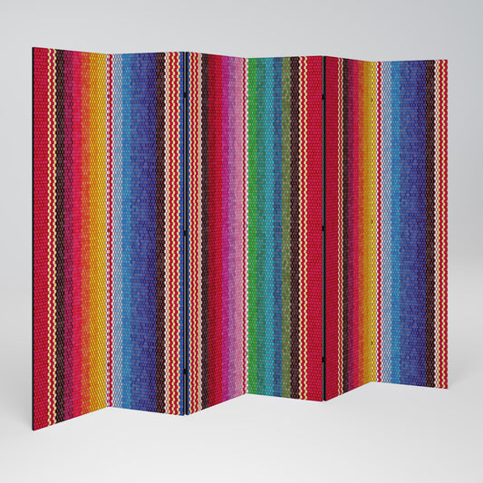 ETHNIC MEXICAN 6dílný paraván