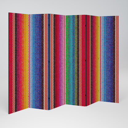 ETHNIC MEXICAN 6dílný paraván