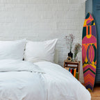 ELECTRIC PATTERNS Dekorativní panel ve tvaru surfu