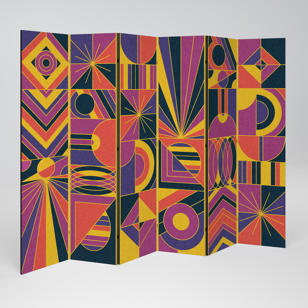 ELECTRIC PATTERNS 6dílný paraván