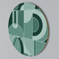 HARMONIC GRID Round Wall Art
