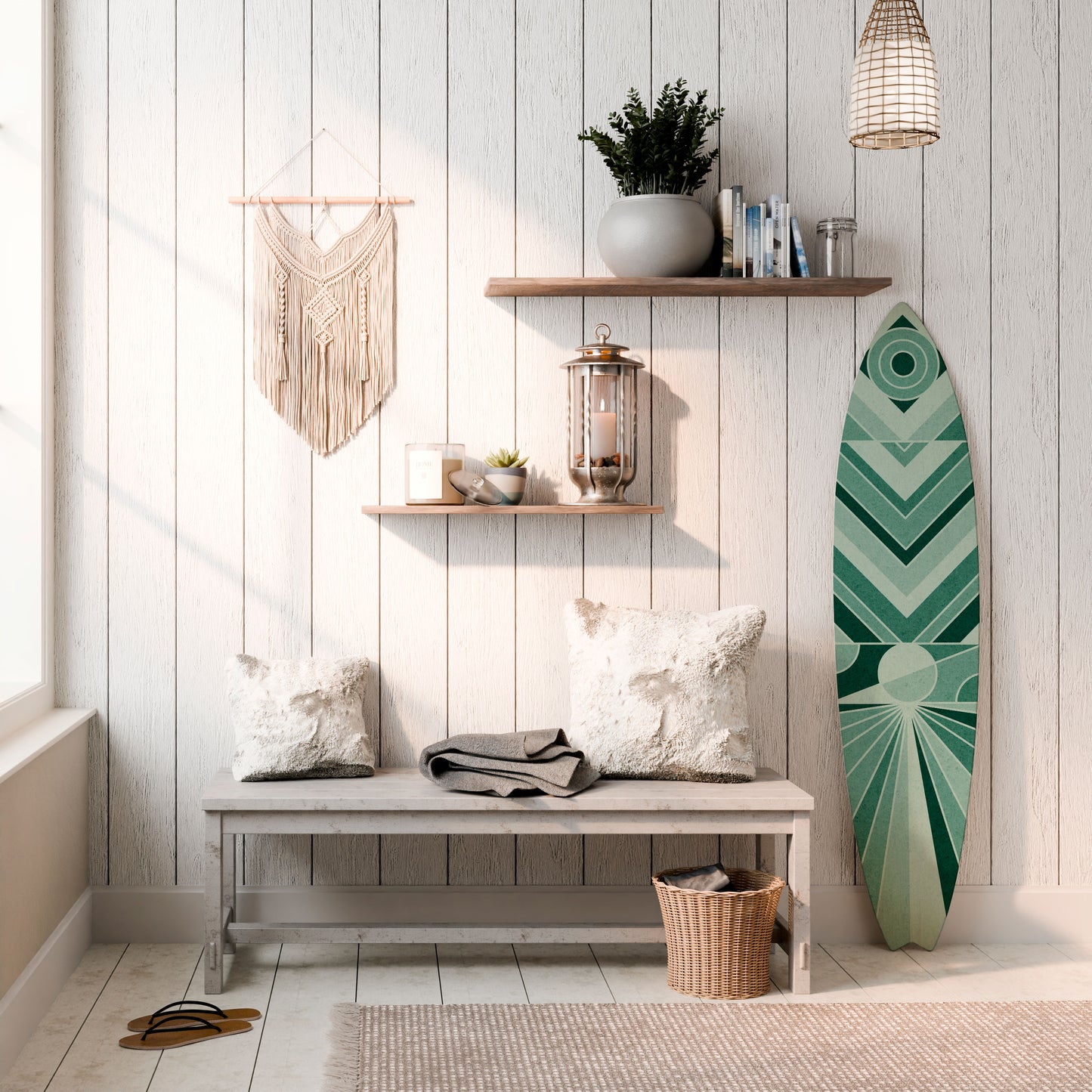 DYNAMIC GRID Dekorativní panel ve tvaru surfu