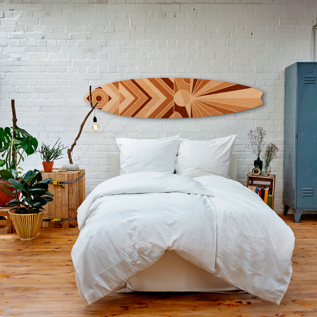 VIVID MOSAIC Dekorativní panel ve tvaru surfu