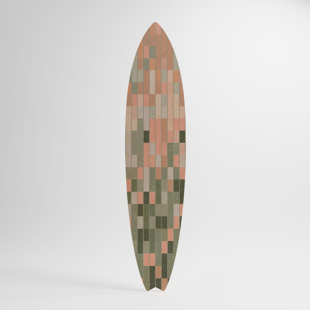 BUILDING THE FUTURE Dekorativní panel ve tvaru surfu