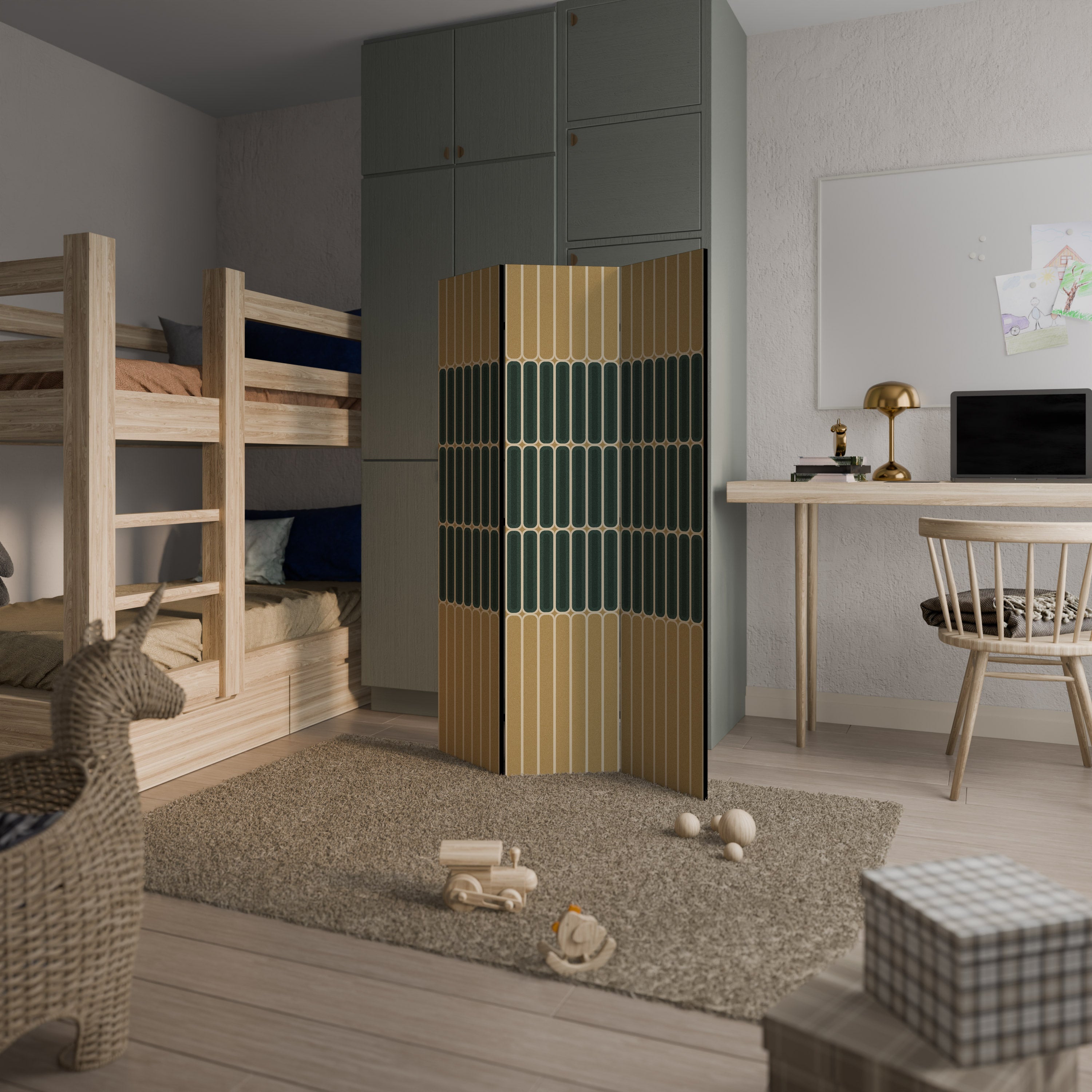 ILUSION GATE 3-Panel Room Divider