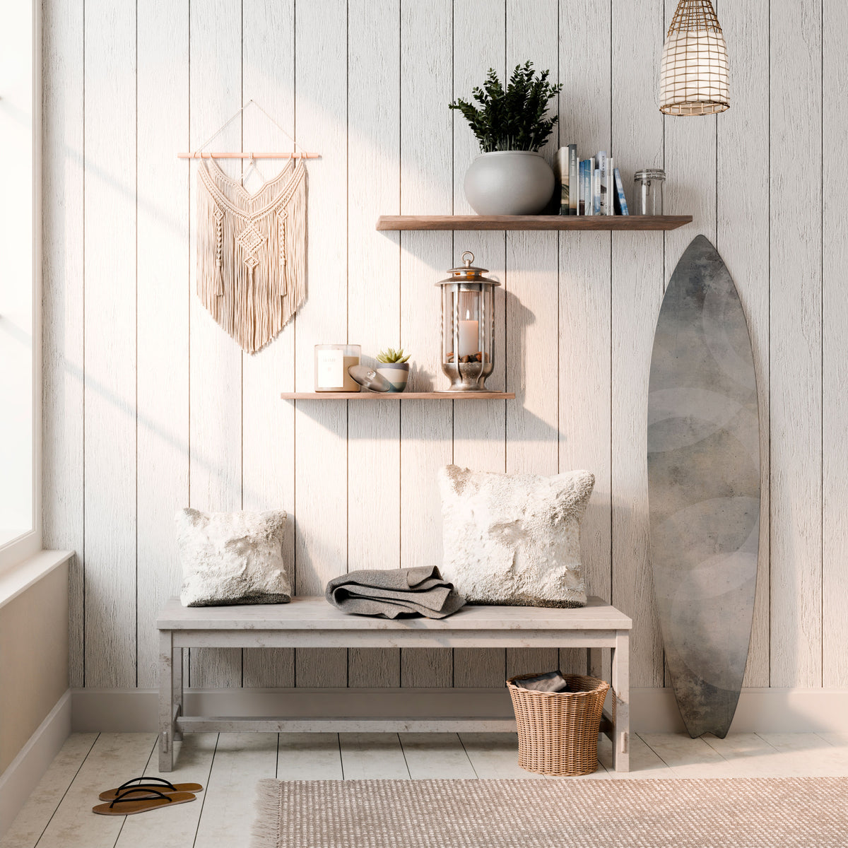 MUTED ARC Dekorativní panel ve tvaru surfu