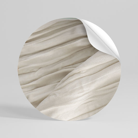 SERENE FOLDS Kulatá samolepka