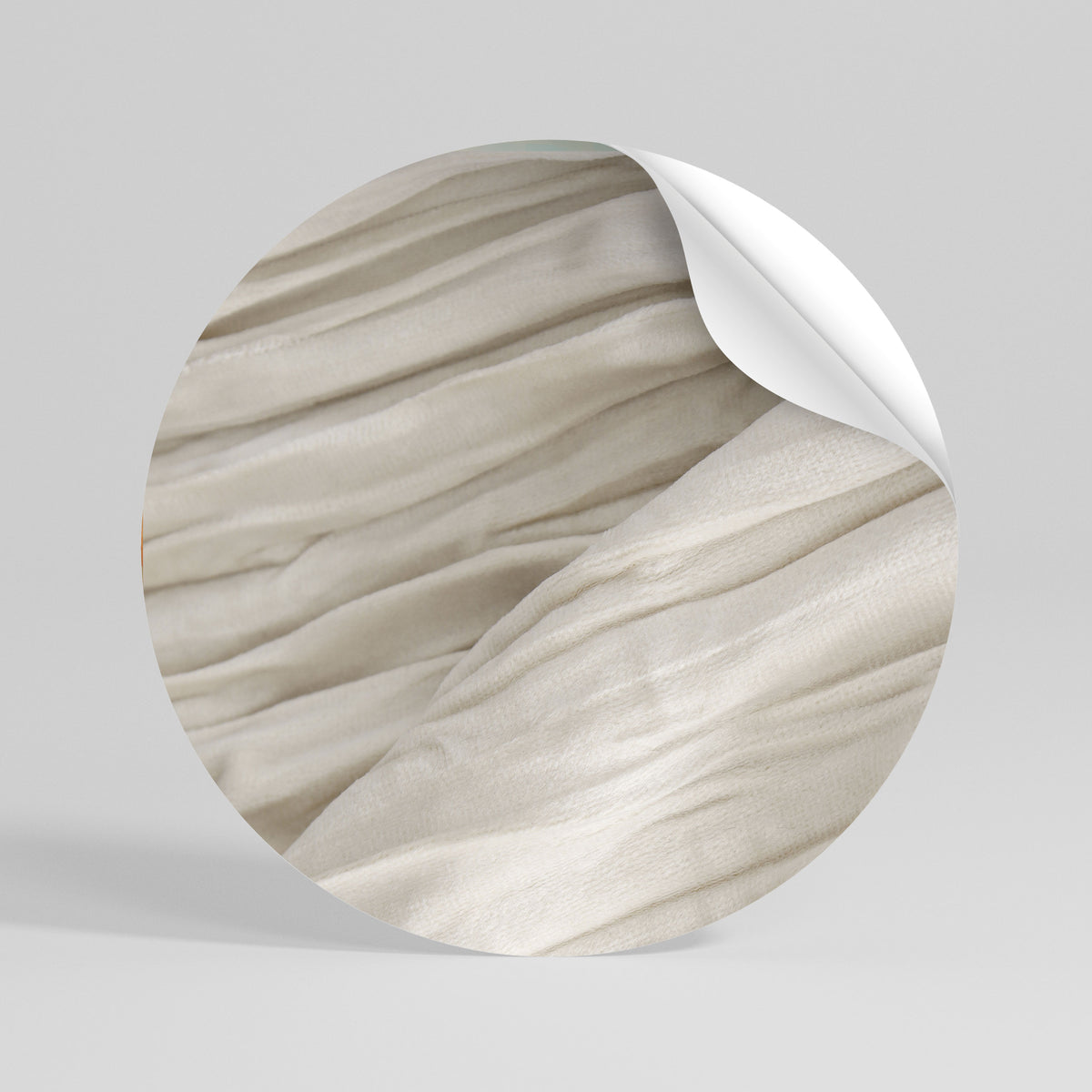 SERENE FOLDS Kulatá samolepka