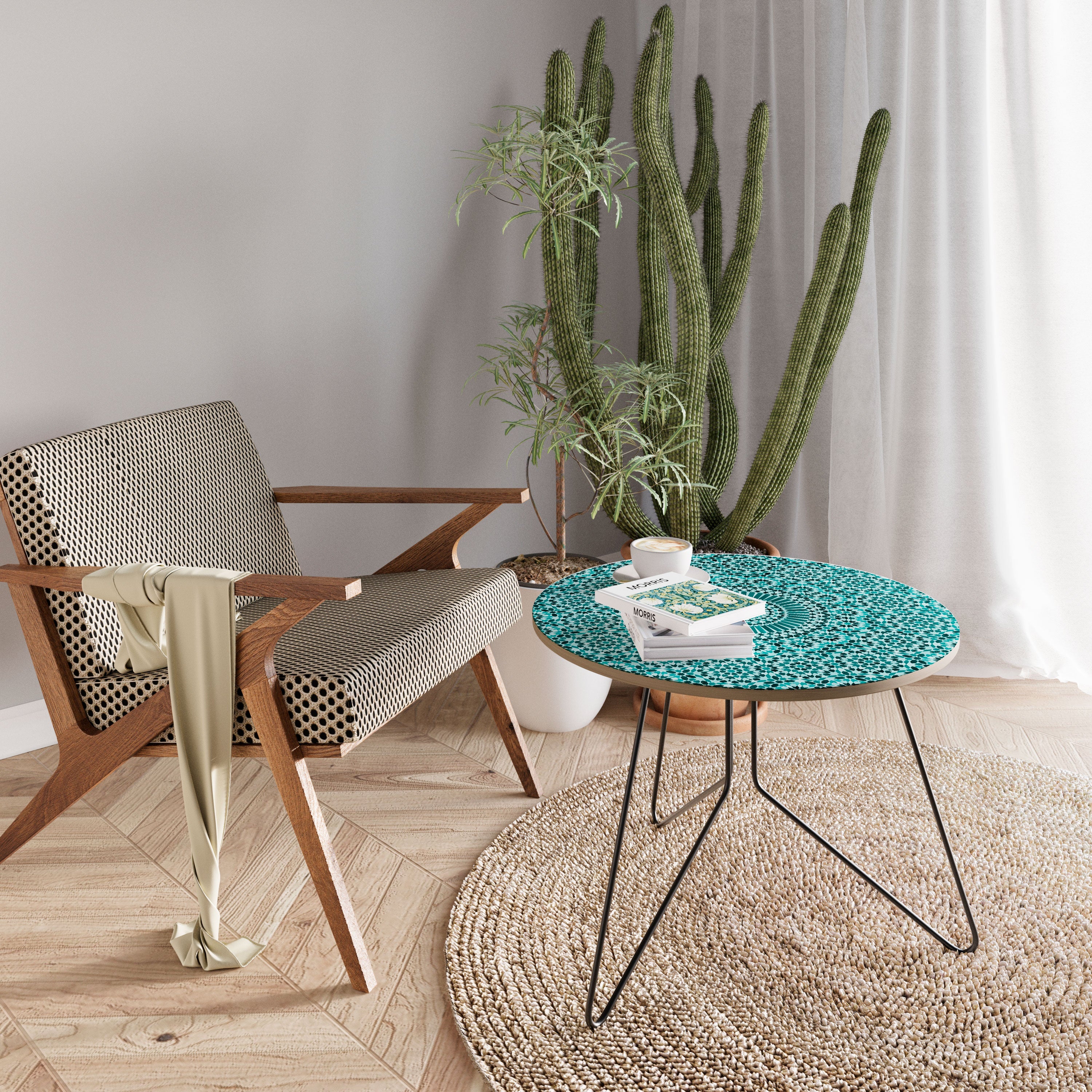 MOROCCAN TURQUOISE Konferenční stolek