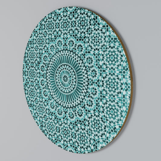 MOROCCAN TURQUOISE Kulatá nástěnná dekorace