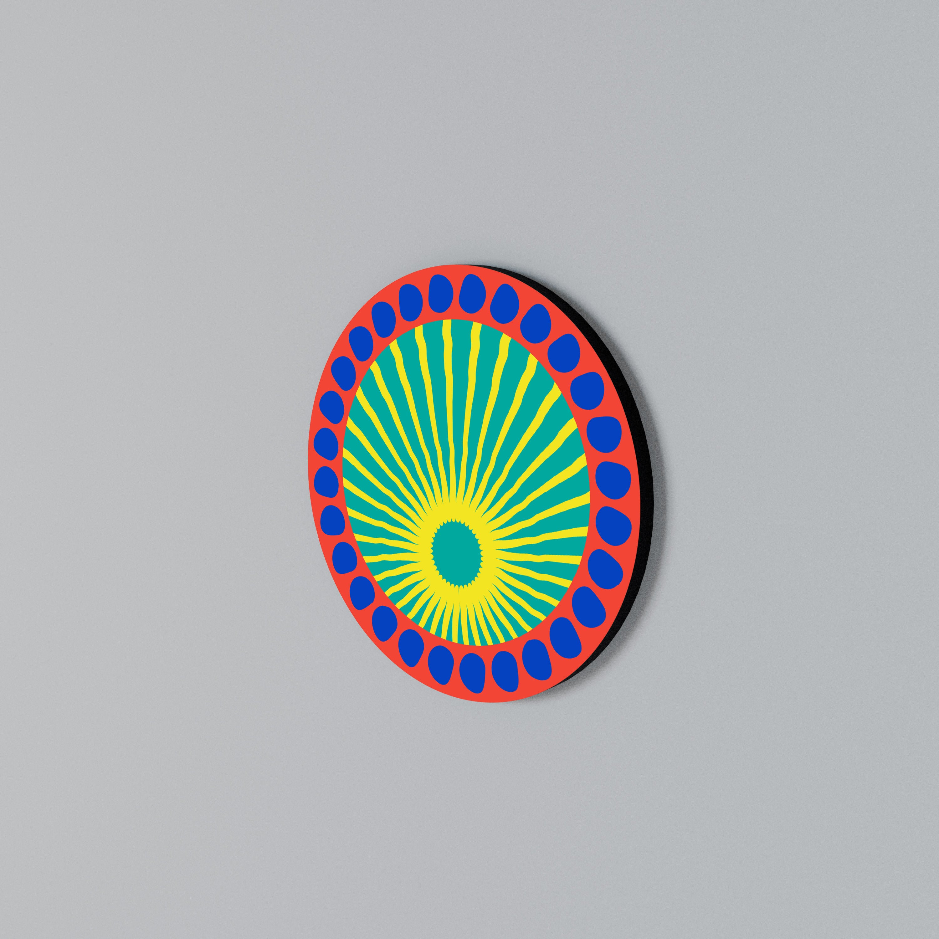 SHIMMER SPECTRUM Round Wall Art
